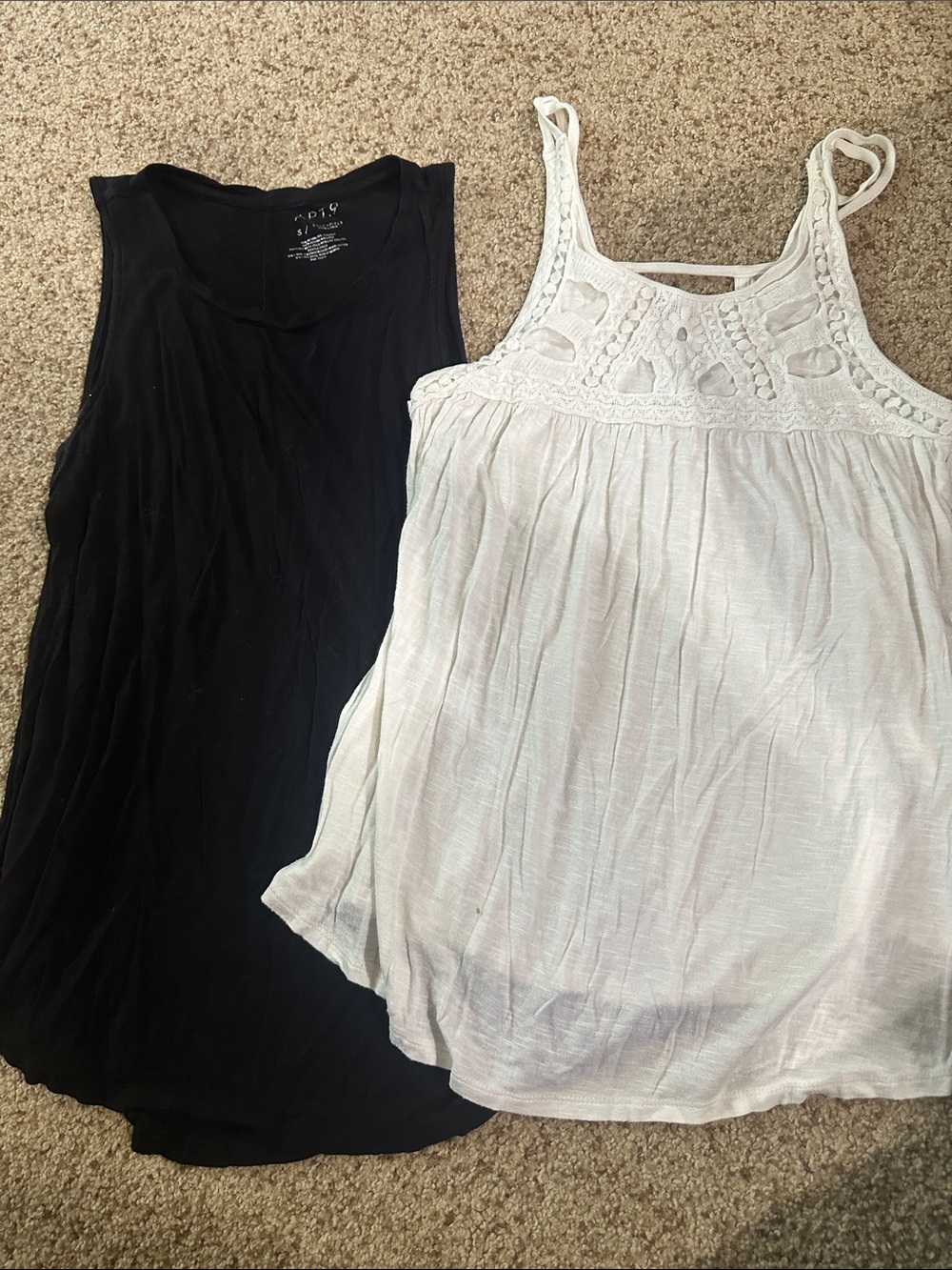 Women’s Black & White Tank Tops – Lightweight Casual Layering